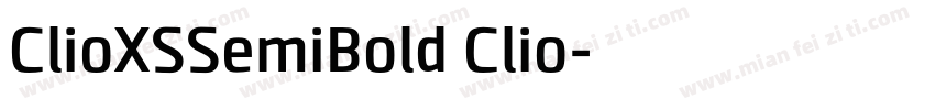 ClioXSSemiBold Clio字体转换